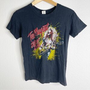 Vintage Ted Nugent State of Shock Cobo Hall 1979 Short Sleeve‎ Tee Small